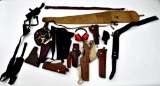 lot to include tan canvas rifle bag, large Uncle