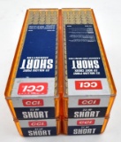 .22 Short ammunition (4) boxes CCI Hollow Point