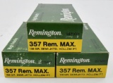.357 Rem. Max. ammunition (3) boxes Remington