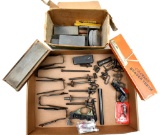 assorted lot of rifle components, accessories,