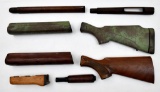 assorted lot of stocks, forends and handguards.