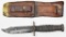 Ontario 1-1973 Pilot survival knife with leather handle and 5