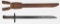 Unmarked Arisaka Type 30 bayonet with a blued 15.75