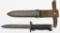 Unmarked M1 Garand style bayonet having 6.5