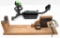 Lot to include Decker long gun vise & Primes lead sled.