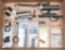 Firearm parts to include, SKS rifle bolt, cover, trigger assembly, etc. scope rings,