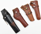 Lot of (4) leather holsters