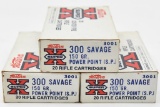 .300 Savage ammunition - (3) boxes Western Super X 150 gr. PPSP 20 rd per box.