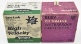 20 gauge shotgun ammunition - (2) boxes, one box Remington 1.75