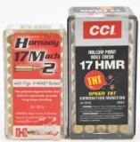 17 HMR & 17 Mach 2 ammunition