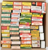 (48) paper board boxes and (3) plastic cases of fired brass cases. Most are full,