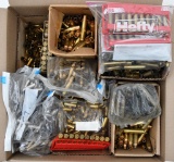 35.085 lbs. approximate weight of assorted fired brass cases