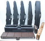 (9) Hard sided long gun cases & one pistol case.