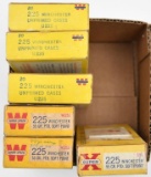 (120) approx rds primered .225 win brass cases. UPS Ship.