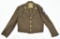WWII U.S. Army 2nd Division Custom made IKE Jacket. Showing assorted storage & handling wear....