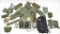 Lot to include plastic shovel cover, (7) assorted field bags, cargo strap,