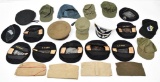 Lot of assorted Military hats and berets