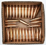 (50) rds .50 BMG bullets, appears to be polished, M2 Black Tip Armor Piercing.