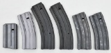 (6) AR-15/M16 Pattern steel body magazines, various capacities. Selling six times the money.