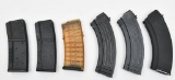 (6) assorted magazines - three are AK pattern one of which is marked Poly China;