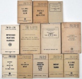 (12) Technical & Field Manuals - US Carbine, US Rifle, Pistols & Revolvers, Military Training,