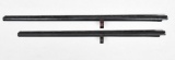 (2) Remington 12 ga vent rib shotgun barrels, both bores shine very bright with single beads.