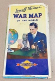 Map - Lowell Thomas' War Map of the World, Sunoco
