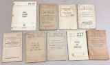 (9) Books/Booklets - many are Department of the Army - Pistols and Revolvers FM-23-25 July 1960;