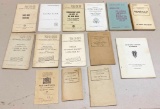 (14) Books/Booklets - mostly War Department and Dept of the Army field and technical manuals