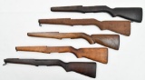 (5) M1 Garand Stocks in assorted conditions