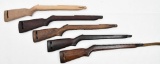 (5) M1 Carbine Stocks, unstained one has 