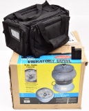 Fieldline Tactical Handgun range bag & a Chicago Electric 18 lbs Media Capacity Vibratory Bowl. IOB