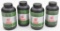(4) Hodgdon H870 rifle powder 1lbs. containers, three weigh approximately 1.145 lbs. and