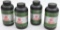 (4) Hodgdon H870 rifle powder 1lbs. containers, three weigh approximately 1.145 lbs. and