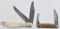(2) Western folding blade knives, As Is.