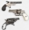 *Grouping of three antique revolvers -