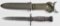 M4 unmarked bayonet in M891 scabbard.