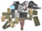 Large assortment of canvas and nylon pouches, mag. carriers, grips, etc.