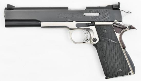 Springfield Armory Omega Model long slide semi-auto pistol.