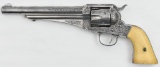 *Engraved E. Remington & Sons, single action revolver.