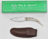Hen & Rooster boxed HR 5015 Stag Friction knife.