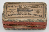 .32 Long Rim Fire ammunition, (1) two piece Union Metallic Cartridge Co. box