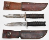 (2) Kutmaster fighting knife.