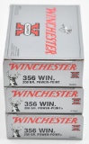 .356 win. ammunition, (3) boxes Winchester 200 grains Power-Point 20 round boxes,