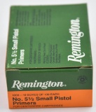 (1,000) count box No. 5 1/2 small pistol primers Remington....