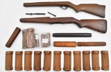 Lot to include (7) pair of FAL rifle style hand guards & (4) carry handles along with M1 Garand