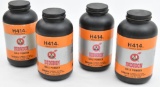 (4) Hodgdon H414 rifle powder 1 lb. containers, all weighing approximately 1.145 lbs.