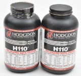 (2) Hodgdon H110 pistol powder 1 lb. containers both weighing approximately 1.135 lbs.