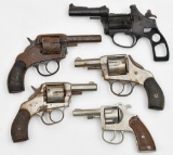 *Lot of (5) antique, starter blank firing and exploded cylinder and frame revolvers to include -