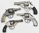 *Grouping of 4 antique Harrington & Richardson revolvers of which two appear to function as they